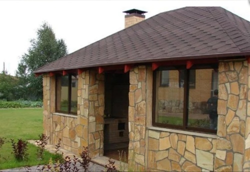 Плитняк златолит жёлтый для фасада 1,5-3 см купить в Феодосии