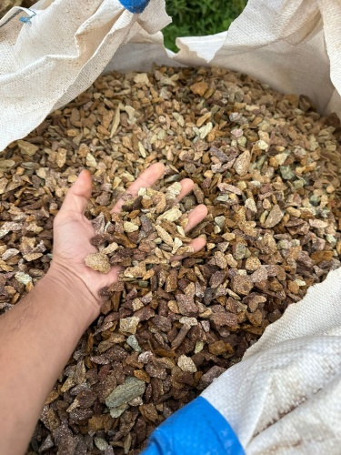 Златолит персиковый декоративная каменная крошка купить в Феодосии