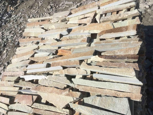 Горбушка златолит золотистый для облицовки купить в Феодосии